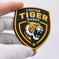 Patch 3D haute fréquence avec logo personnalisé et décoration métallique pour vêtement