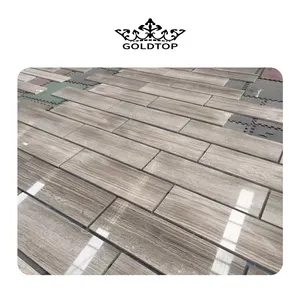 Goldtop OEM/ODM Marmar good pattern Polished villa mall indoor stone home decoration Hotel Poject Grey marble stone