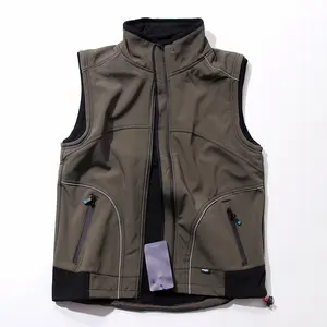 Outdoor SoftShell Vest Outdoor Sleeveless Jacket Camping Hiking Vest Sports Winter Jacket Waterproof For Men