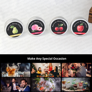 Accesorios de <span class=keywords><strong>whisky</strong></span> y Cóctel de madera personalizados incluidos encendedor y diferentes sabores de astillas de madera juego de regalo - Product Image 5