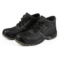 Chaussures de sécurité Barton en cuir de vache, embout en acier, plaque anti-perforation en acier, semelle en PU solide, résistantes à l'huile, bottes de travail, OEM sur demande