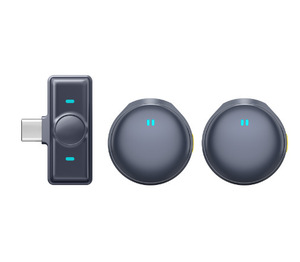 ชุดไมโครโฟนติดปกแบบคลิป <span class=keywords><strong>vlogging</strong></span> ใหม่สำหรับ iPhone Podcast Studio อุปกรณ์บันทึกเสียงไมโครโฟนไร้สายขนาดเล็กแบบพกพา - Product Image 1