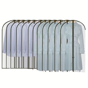 Clear Hanging PEVA <b>Garment</b> <b>Cover</b> Lightweight <b>Breathable</b> with Full Zipper Dust Proof Gown Bag - Product Image 1