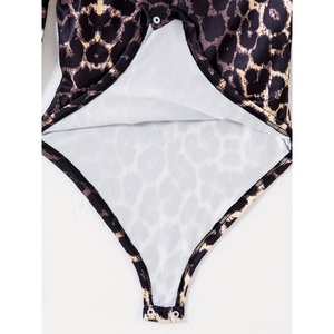 Set Y2K per Ragazze: Top con Fibbia Stampa Leopardata Marrone e <span class=keywords><strong>Pantaloni</strong></span> Larghi in Denim, Spandex/Poliestere - Product Image 4