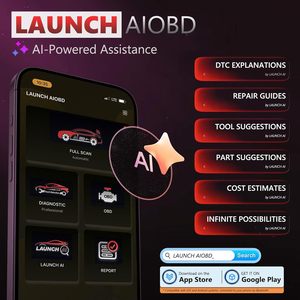 เครื่องสแกนวินิจฉัยรถยนต์ LAUNCH AIOBD One Click Full Scan แบบบลูทูธ รองรับทุกระบบ OBD2 พร้อมระบบจัดเก็บรายงานตลอดชีพ สำหรับผู้ใช้งาน DIY - Product Image 2