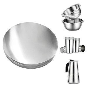 Shuding Factory <strong>Prices</strong> Mirror Circle 1mm Thickness <strong>Stainless</strong> <strong>Steel</strong> <strong>Raw</strong> <strong>Materials</strong> for Cookwares Production SUS304 <strong>Sheet</strong> - Product Image 1