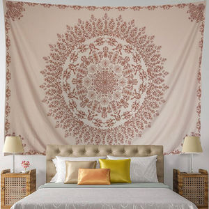 Tapiz colgante de pared bohemio de Mandala Hippie tradicional de alta calidad, decoración de plata gitana Hippy indio Ombre para dormitorio bohemio - Product Image 2