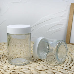 7ml 9ml Black Thick <b>Airtight</b> Three Compartment Wax Glass <b>Jars</b> with CR Lids - Product Image 5