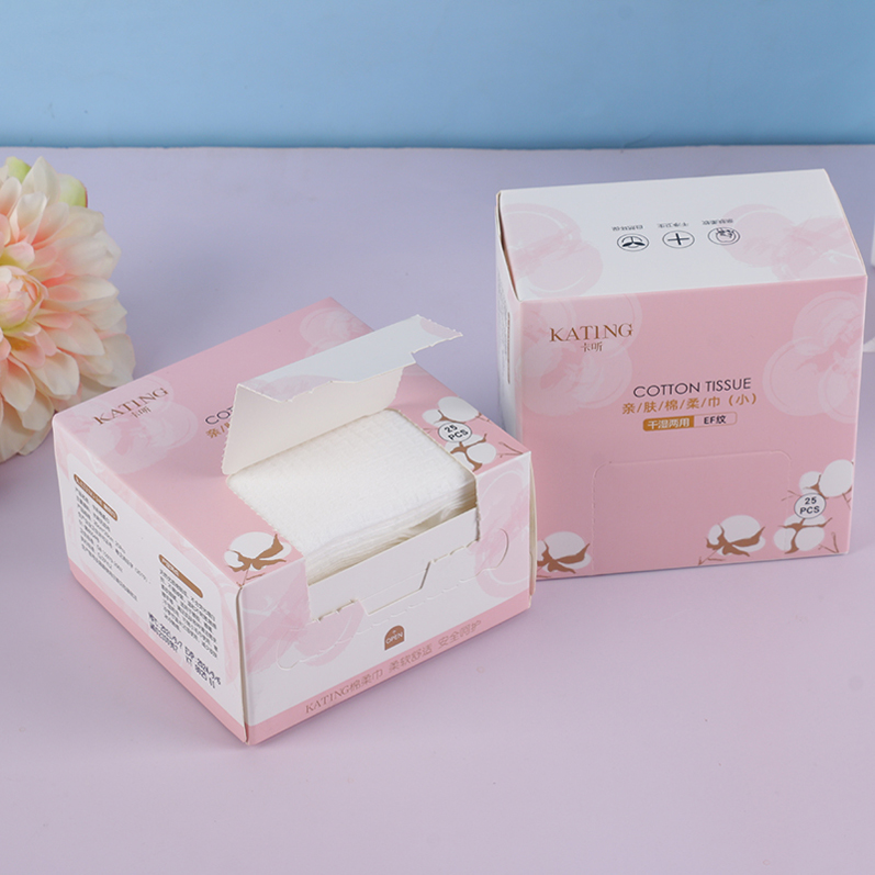Customized Logo Disposable Face Towel 100% Viscose Makeup Removal Cotton Towel For Face Clean Biodegradable Cotton Towel