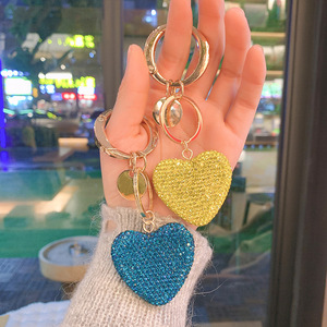 Pendentif de sac Bling Bling, porte-clés cœur en strass avec diamants - Product Image 2