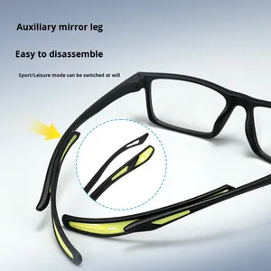 Lunettes de lecture unisexes ultra-légères <span class=keywords><strong>Wuchang</strong></span> W684, montures de lunettes carrées à monture intégrale, tendance, décontractées, anti-reflets, pour l'extérieur - Product Image 3