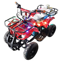 2025Commercial Mini ATV électrique petit Double tout-terrain Quad vélo carré location quatre roues enfants autos tamponneuses pour les entreprises