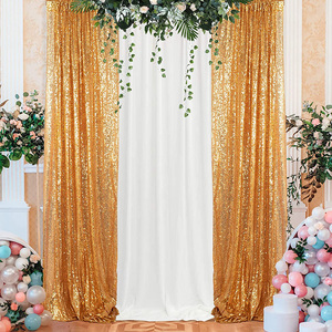 Arrière-plan à paillettes de haute densité, 1 pièce de fond Rose doré, 3mm de diamètre, décoration d'hôtel et de mariage pour prise de photos - Product Image 6