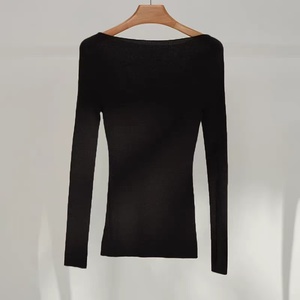 Camiseta <span class=keywords><strong>de</strong></span> Manga Larga para <span class=keywords><strong>Mujer</strong></span>, 100% <span class=keywords><strong>Lana</strong></span> <span class=keywords><strong>Merino</strong></span>, Cuello Redondo, Ajustada, Transpirable, <span class=keywords><strong>de</strong></span> Alta Calidad - Product Image 2