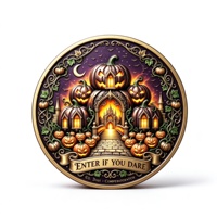 Pièce de monnaie commémorative personnalisée pour Halloween, pièce de monnaie de collection sur le thème de la citrouille