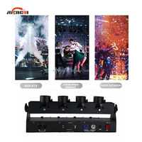 DJ électrique lumière célébration 4 têtes lanceur de confettis DMX512 machine à papier contrôlée pour mariages et anniversaires télécommande