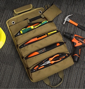 Công Suất Lớn Vải Công Cụ Cuộn Túi Nhiệm Vụ Nặng Nề Bền Lưu Trữ Giải Pháp Dây Kéo Cổ Điển Giản Dị Đơn Giản Cho Các Công Cụ Điện - Product Image 3