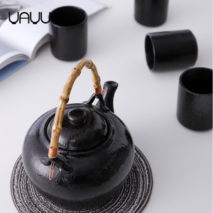 FENN Wholesale Restaurant Used Vintage Black Japanese Porcelain Custom <strong>Tea</strong> <strong>Set</strong> <strong>Tea</strong> <strong>Pot</strong> <strong>Sets</strong> with <strong>Tea</strong> Cup for Hotel - Product Image 4