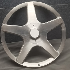 Jantes forgées 5x112 5x127 <span class=keywords><strong>2</strong></span> pièces 18 19 20 21 22 24 26 pouces en aluminium brossé avec lèvre chromée profonde pour Chevy Impala - Product Image 6