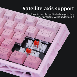 Teclado Mecánico con Cable Kavlorn N61 60%, Retroiluminación Mixta, 61 Teclas, Español, Mini, Delgado, para <span class=keywords><strong>Juegos</strong></span>, Computadora de Escritorio, Anti-Ghosting - Product Image 6