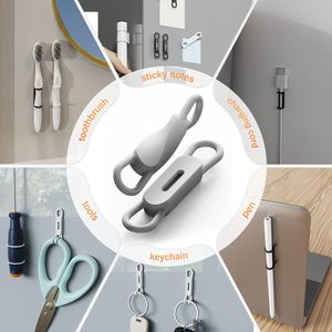 Portalápices Magnético <span class=keywords><strong>de</strong></span> Silicona, Soporte para Bolígrafos <span class=keywords><strong>de</strong></span> Silicona para Escritorio, Refrigerador, Pizarras Blancas, Accesorios <span class=keywords><strong>de</strong></span> Oficina y <span class=keywords><strong>Organizador</strong></span> <span class=keywords><strong>de</strong></span> Marcadores - Product Image 6