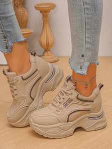 Mules à plateforme de 8 cm avec talon compensé caché, style vintage, confortables et polyvalentes, chaussures décontractées idéales pour les petites femmes - Product Image 5