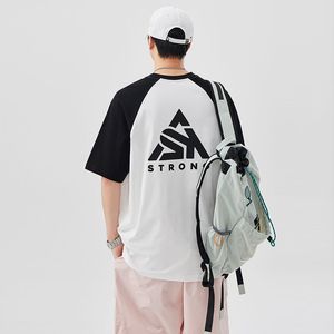 Camisetas de gran tamaño para hombre con diseños de transferencia de calor de peso pesado personalizados Características <span class=keywords><strong>sostenibles</strong></span> <span class=keywords><strong>y</strong></span> antiarrugas a juego - Product Image 4