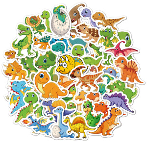 Autocollants pour enfants, 50 feuilles, petite taille, mignons, graffiti, gobelet à eau, ordinateur, bagages, autocollants imperméables, dessins animés - Product Image 4
