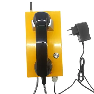 KNZD-14 GSM telepon dinding IP55, tahan debu tahan air panggilan telepon darurat kuning