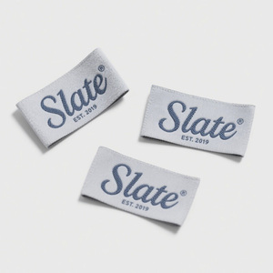 Étiquettes tissées en satin doux pour vêtements, logo personnalisé, coton, taffetas, damassé, étiquettes à coudre pour le col, étiquettes de vêtements de haute qualité - Product Image 4