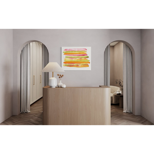 Décoration murale en métal de qualité supérieure, fiable et durable, en orange et vert, pour un accent mural longue durée - Product Image 4