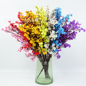Artisanat Dongchen, soie, fleurs de gypsophile rose, 30 cm-100 cm, décoration de mariage, bouquet à main - Product Image 4