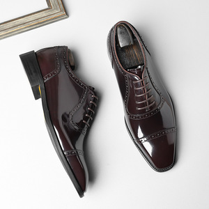 Chaussures habillées pour hommes en cuir véritable, best-seller, de haute qualité, durables, avec doublure intérieure en cuir de vachette, lacets, imperméables. - Product Image 4