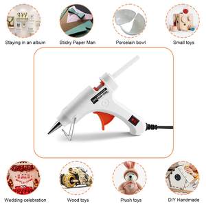 สีฟ้า 20W มินิปืนกาวร้อนชุดสําหรับโรงเรียนหัตถกรรม DIY ศิลปะซ่อมบ้าน Hot-Melt กาวสเปรย์ปืน - Product Image 4