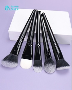 Juego de <span class=keywords><strong>Brochas</strong></span> de Maquillaje Profesional Vegano de 24 Piezas, Totalmente Negras, de Pelo Sintético Profesional para Rostro y Ojos, <span class=keywords><strong>Brochas</strong></span> de Maquillaje Individuales - Product Image 5