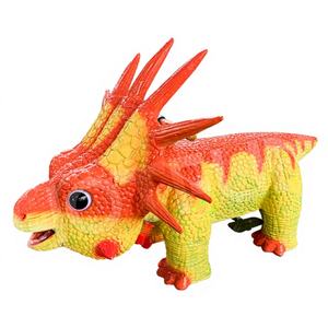 Juego de Carreras para Niños con Monedas para Parques de Diversiones, Interior/Exterior, con Batería de 12v, Carro de Paseo de Dinosaurio de Fibra de Vidrio - Product Image 1