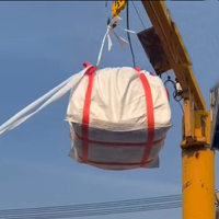 Sac Jumbo Q FIBC de 1 tonne de qualité alimentaire à prix d'usine, sac en vrac PP avec baffle, capacité de chargement de 1000 kg, remplissage par le haut, jupe et fond plat