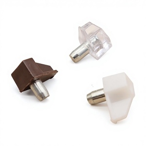 Support d'accessoire métallique pour meubles, panneau en plastique transparent blanc de 5 mm pour <span class=keywords><strong>armoire</strong></span>, cloison de placard, étagère mobile triangulaire en verre - Product Image 5