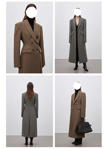 Nuovo <span class=keywords><strong>Cappotto</strong></span> Trench Invernale da Esterno Caldo e Ampio 100% <span class=keywords><strong>Lana</strong></span> Collezione 2025 con Collo a Revers Cappotti di Lusso da <span class=keywords><strong>Donna</strong></span> Personalizzati in <span class=keywords><strong>Lana</strong></span> Merino - Product Image 2