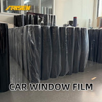 Film teinté noir pour vitres de voiture, film teinté électrostatique pour vitres de voiture, film de protection solaire amovible pour vitres