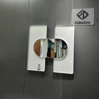 Décoration murale en métal miroir de 60 cm, design d'usine, vente en gros, pour la maison, le bureau, le salon, cadeau d'hôtel, livraison directe DDP