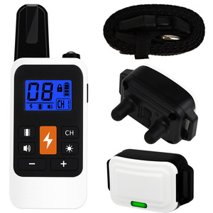 Collier de dressage pour chien télécommandé, portée 800 m, rechargeable, étanche, dispositif anti-aboiement à choc électrique avec affichage numérique - Product Image 2