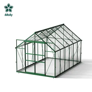 नव उत्पादित गार्डन Greenhouses का उपयोग Polycarbonate और एल्यूमीनियम फ्रेम