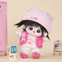Vêtements de poupée en peluche personnalisés YIZHAI, accessoires de mini-poupée, tenue de poupée humaine, version Q, unisexe, fabrication OEM