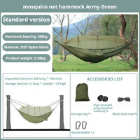 Vente de gros, hamac double léger et confortable pour camping, lit suspendu avec moustiquaire, chaise pivotante