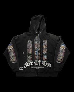 Custom Printed Zip-Up Hoodie Men's Oversized <b>Gothic</b> Black Cotton Sweatshirt Autumn Streetwear Design Men Fashion <b>Hoodies</b> - Product Image 2
