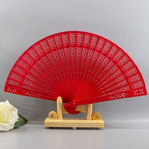 Custom <b>Large</b> Folk Art Paper Model Folding Hand <b>Fan</b> Personalized Music Theme for Dance Party Sports Style Painted Bamboo Crafts - Product Image 4