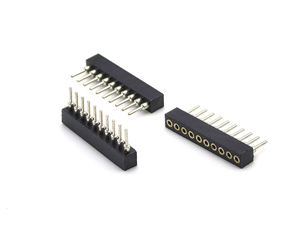 Connecteur femelle YZTECH, pas de 1,778 mm, usiné, droit, H3,0 mm, 1x10 broches, boîtier PPS, courant nominal 1A pour PCB, contact en laiton - Product Image 2