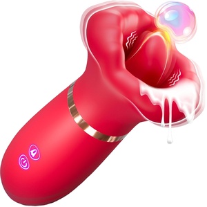Vibrador de Succión Oral, Juguetes <span class=keywords><strong>Sexuales</strong></span>, Estimulación de Lengua, Pezones y Clítoris, Boca Grande 4 en 1, Juguetes <span class=keywords><strong>Sexuales</strong></span> para Mujeres, <span class=keywords><strong>Juegos</strong></span> Sensuales - Product Image 1
