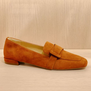 أحذية نسائية مسطحة من الجلد بتصميم كلاسيكي عصري مريح بمقدمة مربعة وبدون رباط من Peninsula Fashion بالجملة - Product Image 2